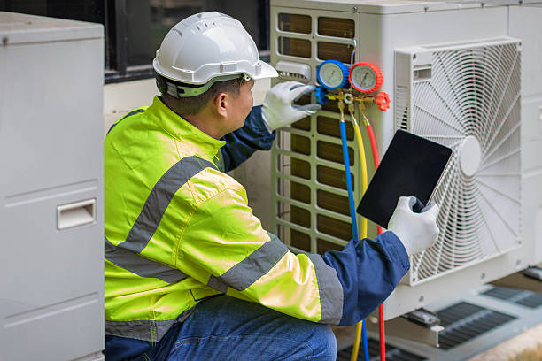 Professional Ac Installation technician working in Carver, MA